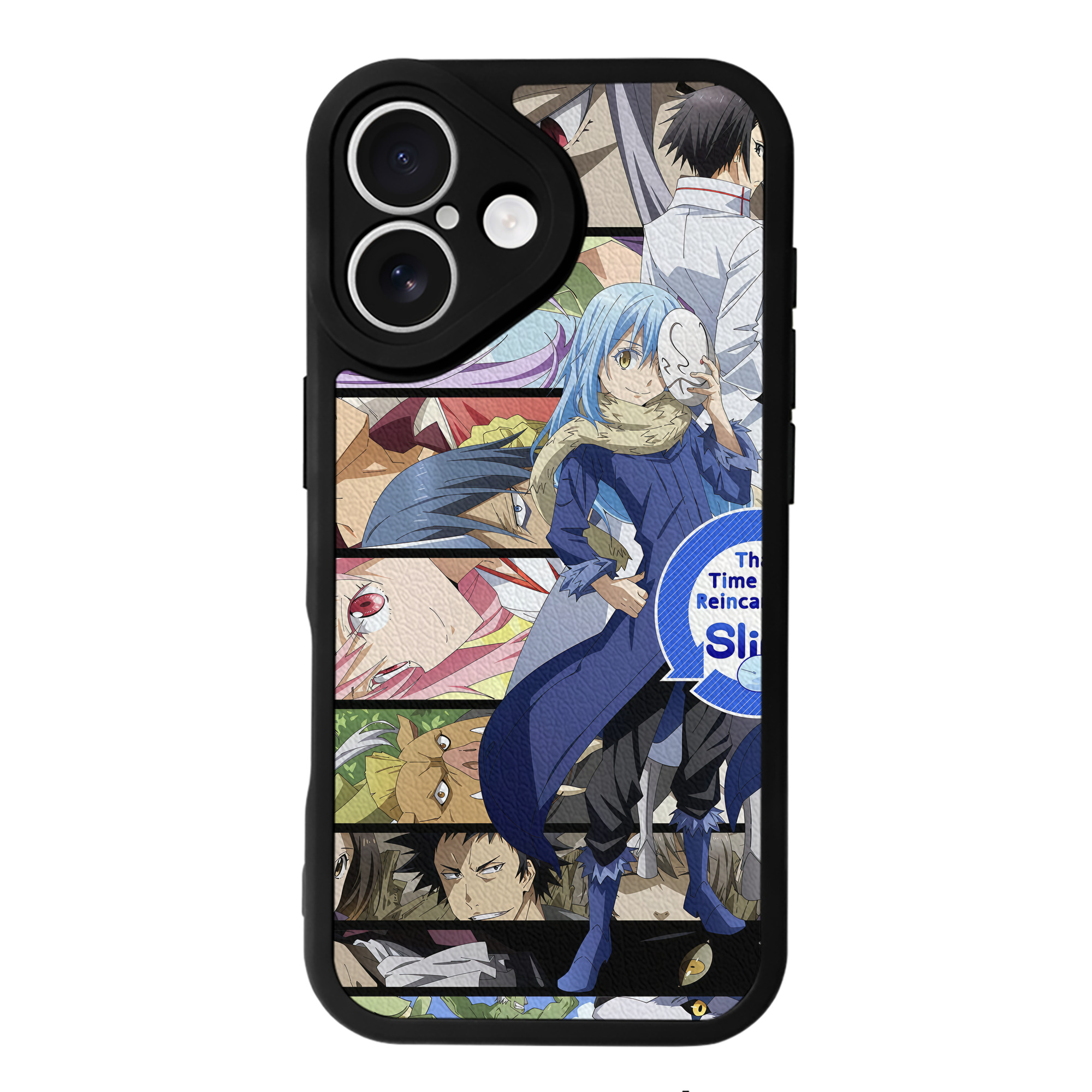 （画像用） 転スラ Regarding Reincarnated to Slime 【iPhone 16シリーズ対応】シリコンスマホケース（レザー調） 材質：シリコン